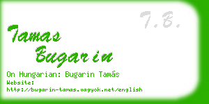 tamas bugarin business card